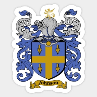 Johnson Family Name Crest Sticker